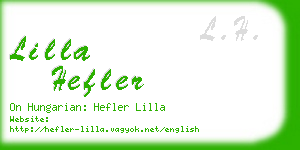 lilla hefler business card